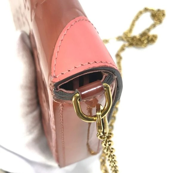 Auth LOUIS VUITTON M62767 MonogramVernis Pochette-Felicie Chain Long Wallet - Picture 5 of 16